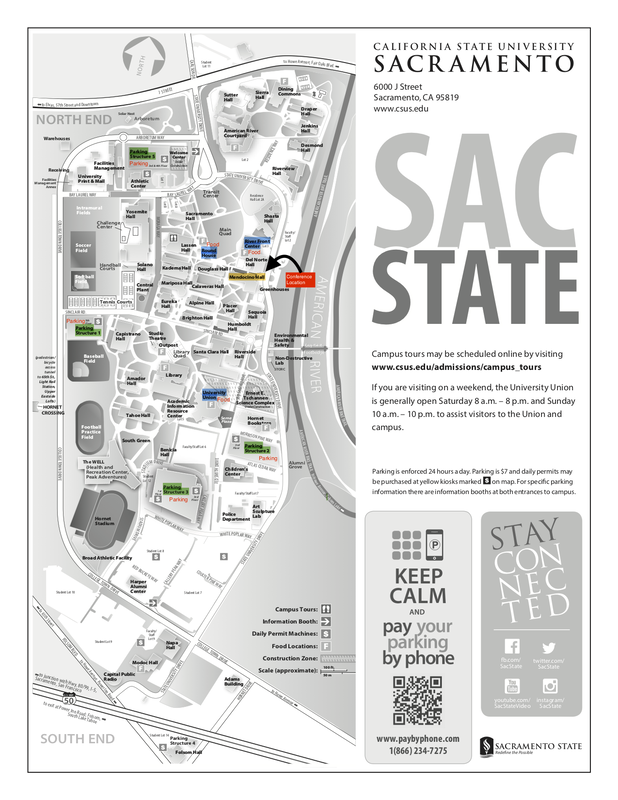 Sac State Campus Map Map Of The World
